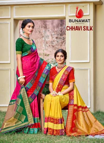 CHHAVI SILK BY BUNAWAT DESIGNER SILK SAREE WHOLESALER IN SURAT