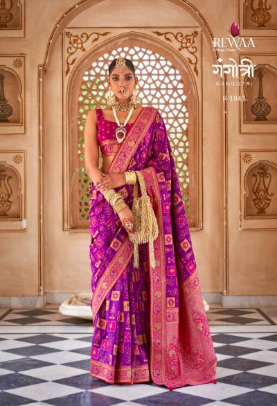 GANGOTRI BY REVAA DESIGNER SILK SAREE WHOLESALER IN INDIA