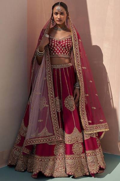 DVD 5039 BY SAGAR IMPEX DESIGNER SILK LEHENGA CHOLI WHOLESALER IN INDIA