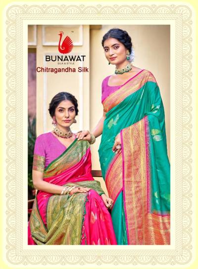 CHITRAGANDHA SILK BY BUNAWAT DESIGNER SILK SAREE WHOLESALER IN INDIA