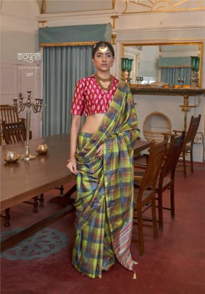 KATHPUTLI BY RESSA DESIGNER BANARSI SILK SAREE WHOLESALER IN INDIA