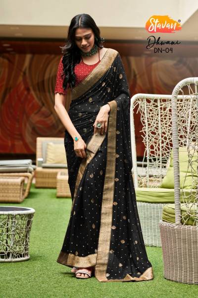DHWANI BY STAVAN DESIGNER GEORGETTE SAREE WHOLESALER IN INDIA