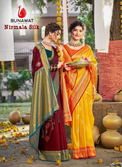 NIRMALA SILK BY BUNAWAT DESIGNER SILK SAREE WHOLESALER IN INDIA