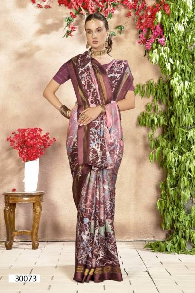 EVELYN 3 BY VALLABHI PRINT DESIGNER CHIFFON SAREE WHOLESALER IN INDIA
