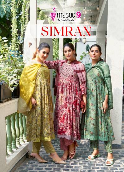 SIMRAN VOL 7 BY MYSTIC 9 DESIGNER SALWAR SUIT WHOLESALER IN INDIA