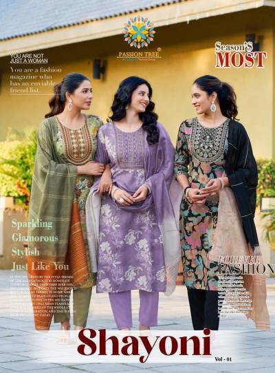 SHAYONI VOL 1 BY PASSION TREE DESIGNER SALWAR SUIT WHOLESALER IN INDIA