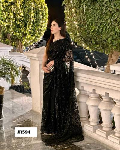 D.NO. JR594 BY SAGAR IMPEX GEORGETTE SAREE MANUFACTURER IN INDIA