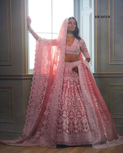 D.NO. KB1073A TO KB1073D BY KB EMBROIDERY LEHENGA CHOLI MANUFACTURER IN INDIA