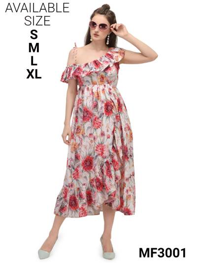 D.NO. MF3001 TO MF3017 NX BY MESMORA DIGITAL PRINTED WESTERN WEAR  MANUFACTURES IN INDIA