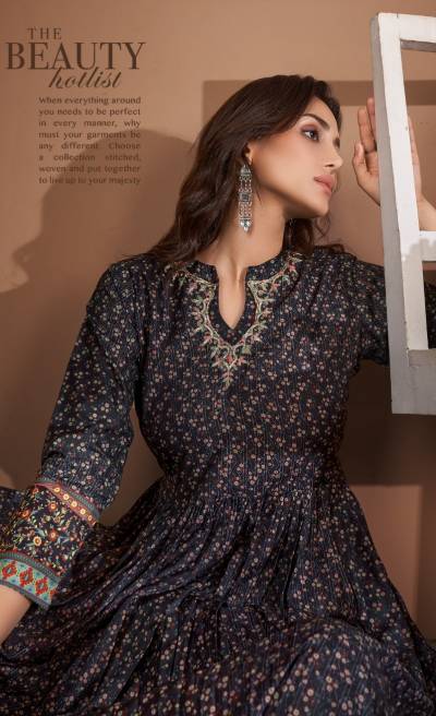 D.NO. MIG-1 TO MIG-11 BY AMOHA PURE VISCOSE MUSLIN KURTI WHOLESALER IN INDIA