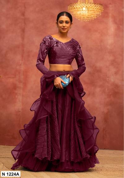 D.NO. N 1224A & N 1225B BY MAHOTSAV NET LEHENGA CHOLI MANUFACTURER IN INDIA