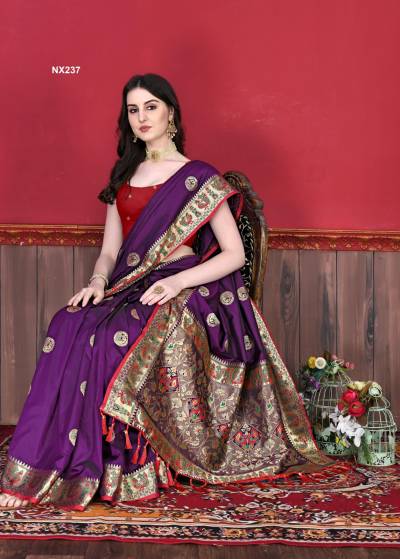 MURTI NX NX-237 WEAVING SILK SAREE WHOLESALER IN SURAT