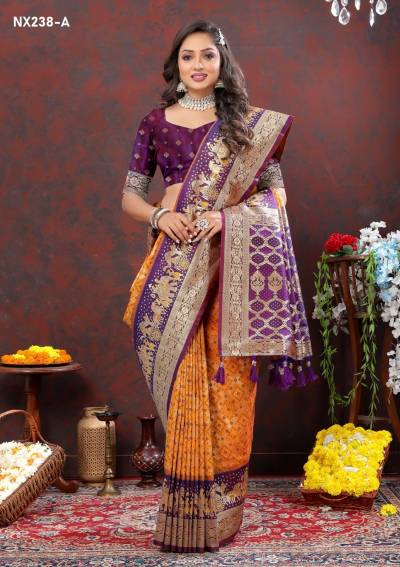 D.NO. NX238-A TO NX238-G BY MURTI NX SILK SAREE WHOLESALER IN INDIA