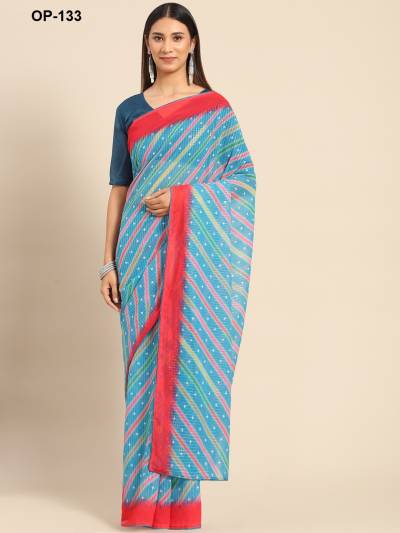 D.NO. OP 133 BY LAXMINAM GEORGETTE SAREE WHOLESALER IN INDIA