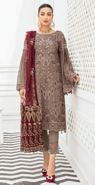 D.NO. R-508 BY RAMSHA EMBROIDERY SALWAR KAMEEZ MANUFACTURER IN INDIA