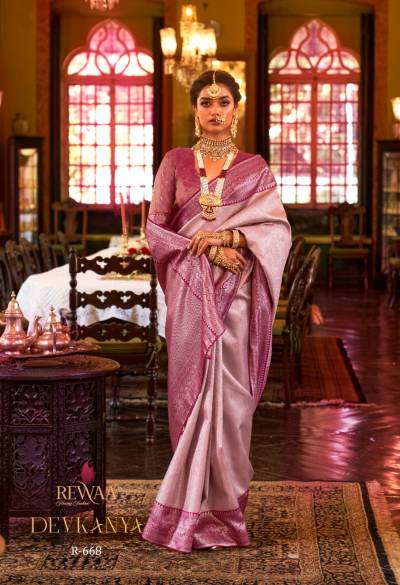 DEVKANYA  BY REWAA  KANJIVARAM SILK SAREE DESIGNER SAREE WHOLESALER IN INDIA