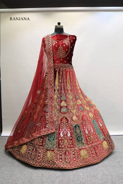 RANJANA BY VAISHNAVI LYCRA VELVET LEHENGA WHOLESALER IN INDIA