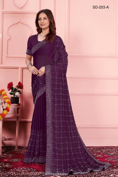 D.NO. SD-203A TO SD-203D BY SUMA DESIGNER SILK SAREE WHOLESALER IN INDIA 