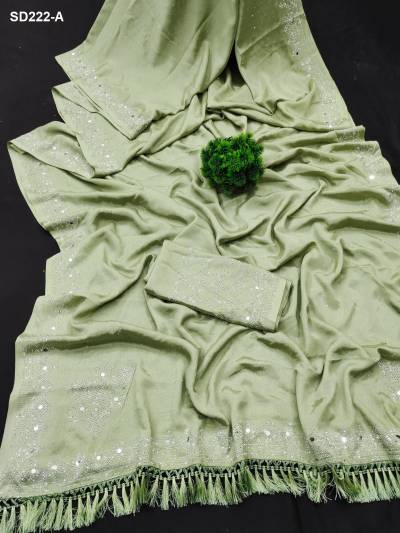 SUMA DESIGNER SD222-A & SD-222B DESIGNER CHINNON SAREE WHOLESALER IN INDIA