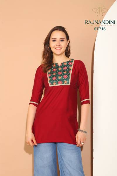 RAJNANDINI KIARA ST716 TO ST722 DESIGNER KURTI WHOLESALER IN INDIA