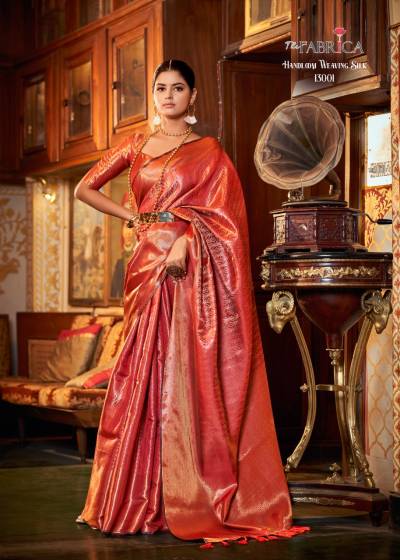 Red Color Art Silk Wedding Wear Saree