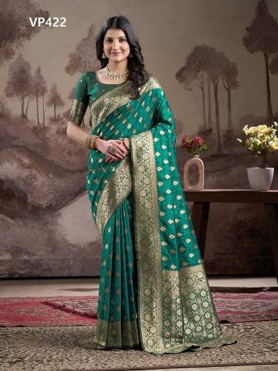 FASHION BERRY AANCHAL VP413 TO VP422 DESIGNER SOFT LICHI SILK SAREE WHOLESALER IN INDIA