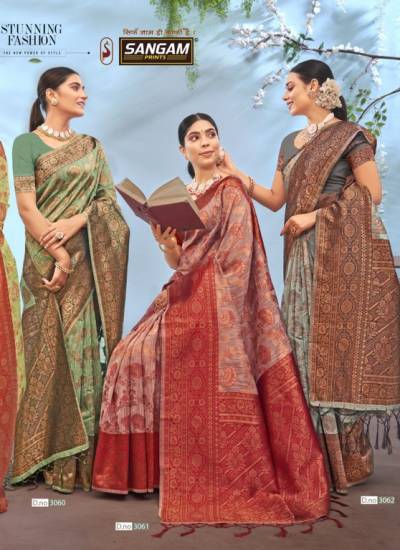 VASU PUJYA VOL-5 BY SANGAM COTTON SAREE EXPORTER IN INDIA