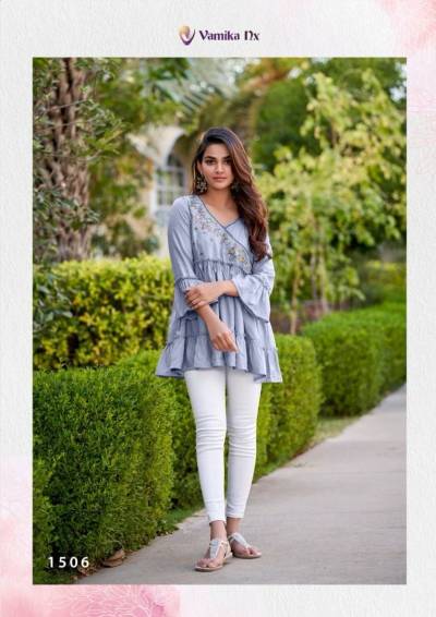 RANG MAHAL VOL 2 BY VAMIKA NX HEAVY REYON TOP WHOLESALER IN SURAT