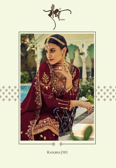 RANJHA BY RADHA TRENDZ GEORGETTE SALWAR KAMEEZ WHOLESALER IN INDIA