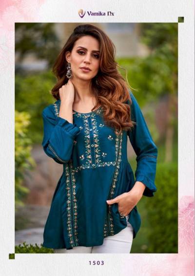 RANG MAHAL BY VAMIKA NX HEAVY REYON SHOT TOP MANUFACTURER IN INDIA