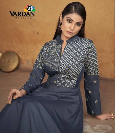 SARA VOL 2 BY VARDAN DESIGNER HEAVY MASLIN SALWAR KAMEEZ EXPORTER IN INDIA