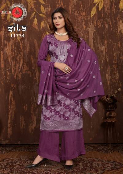 SITA BY TRIPLE A  PURE MUSLIN LAKHNAVI SALWAR KAMEEZ WHOLESALER IN INDIA